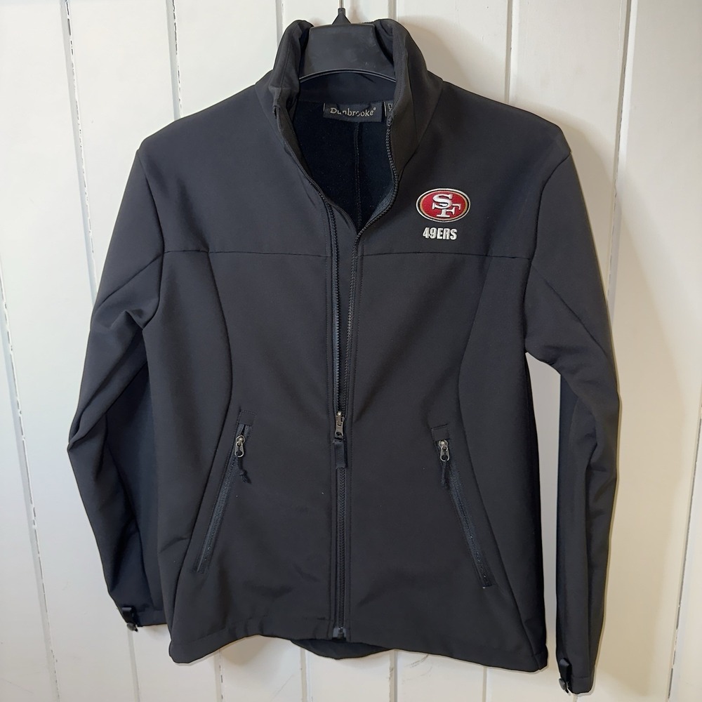 Men's Dunbrooke Black NFL SF 49ers Softshell Full Zip Jacket